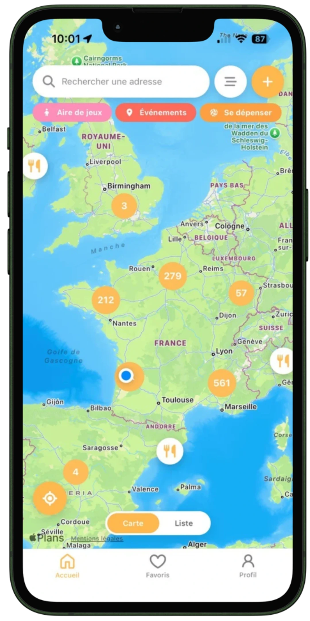 application yupi app sorties en famille