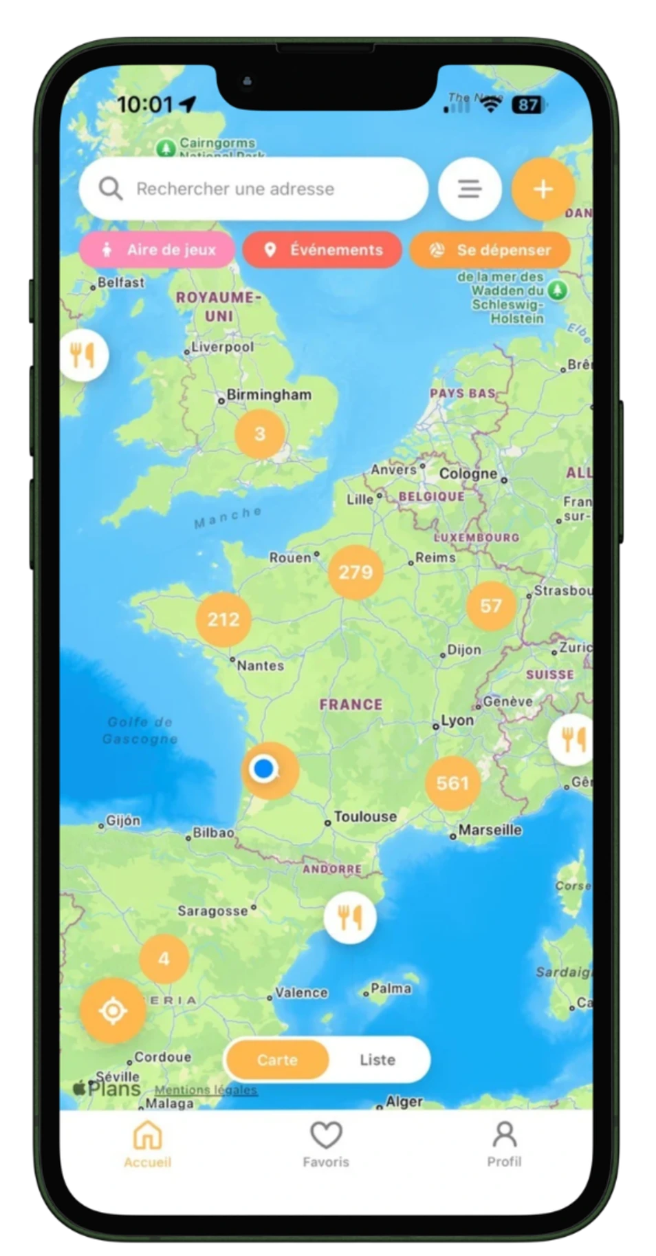application sorties en famille