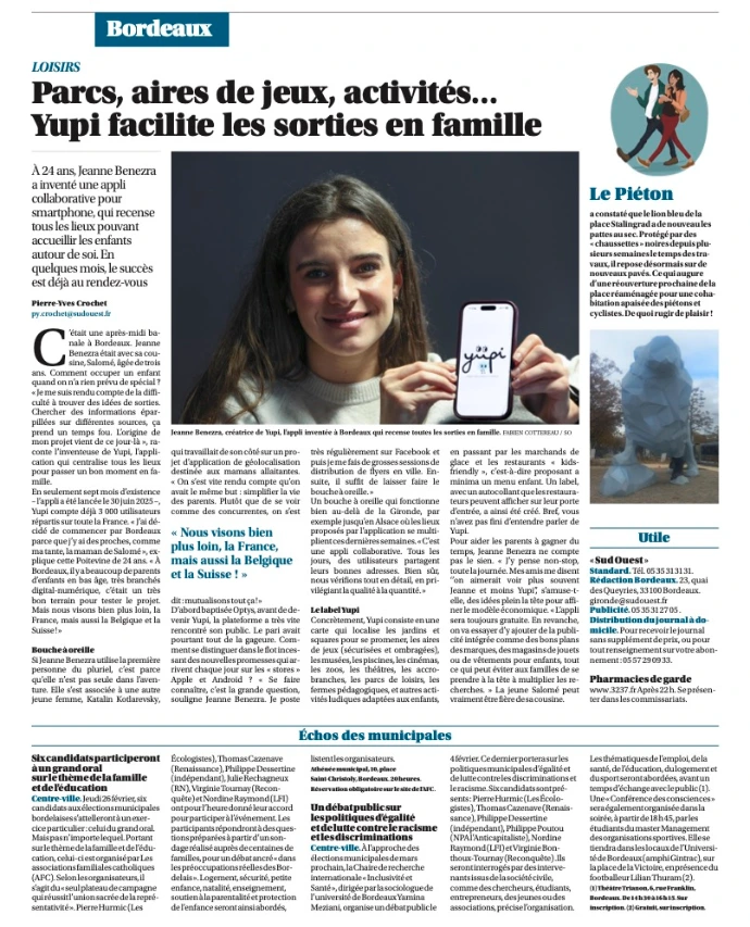 application yupi centralise sorties en famille sud ouest bordeaux 
